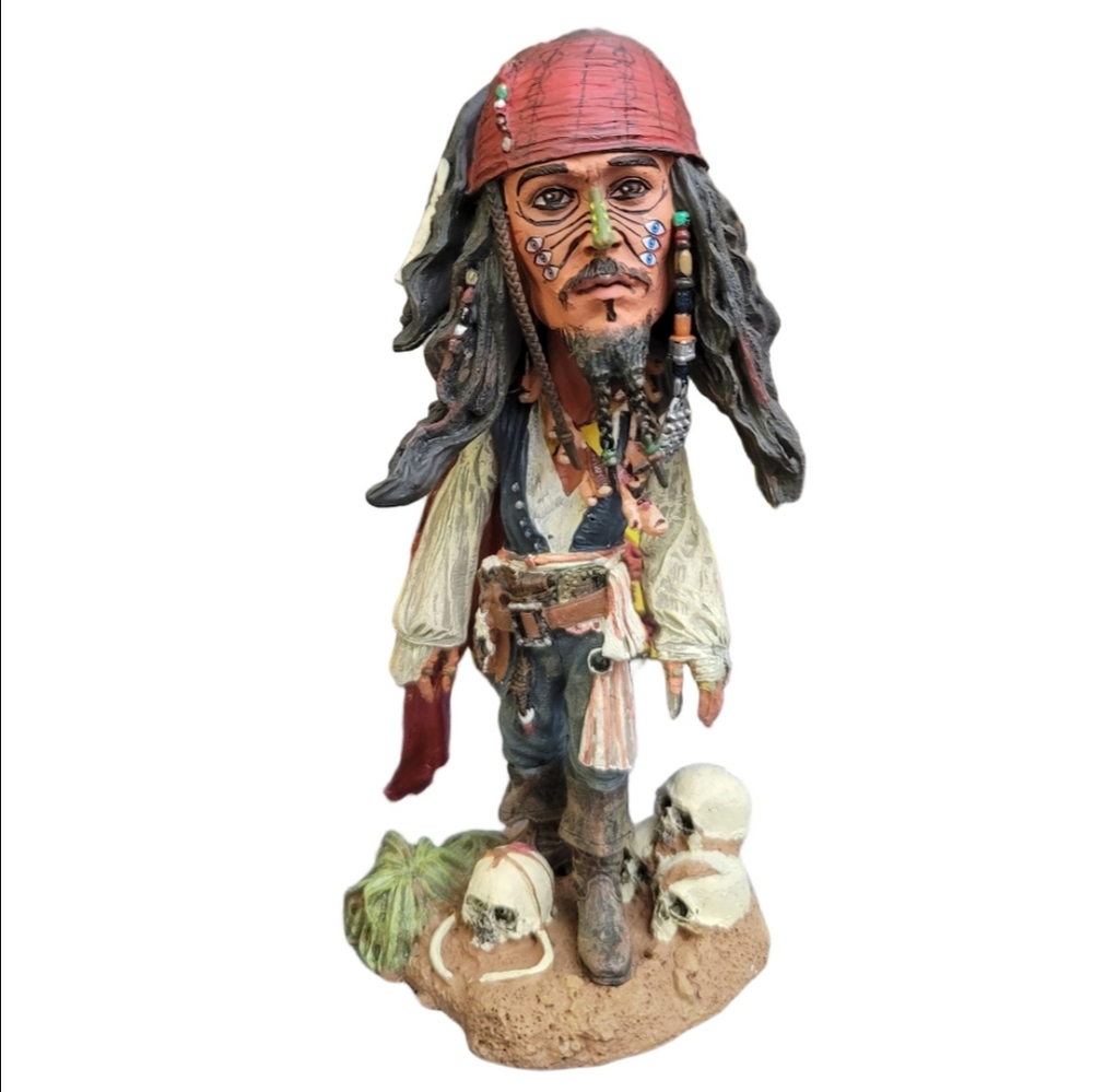 NWOT Disney Cannibal Jack Resin Head Knocker 2006